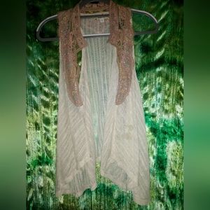 Lulumari embroidered trimmed cardigan